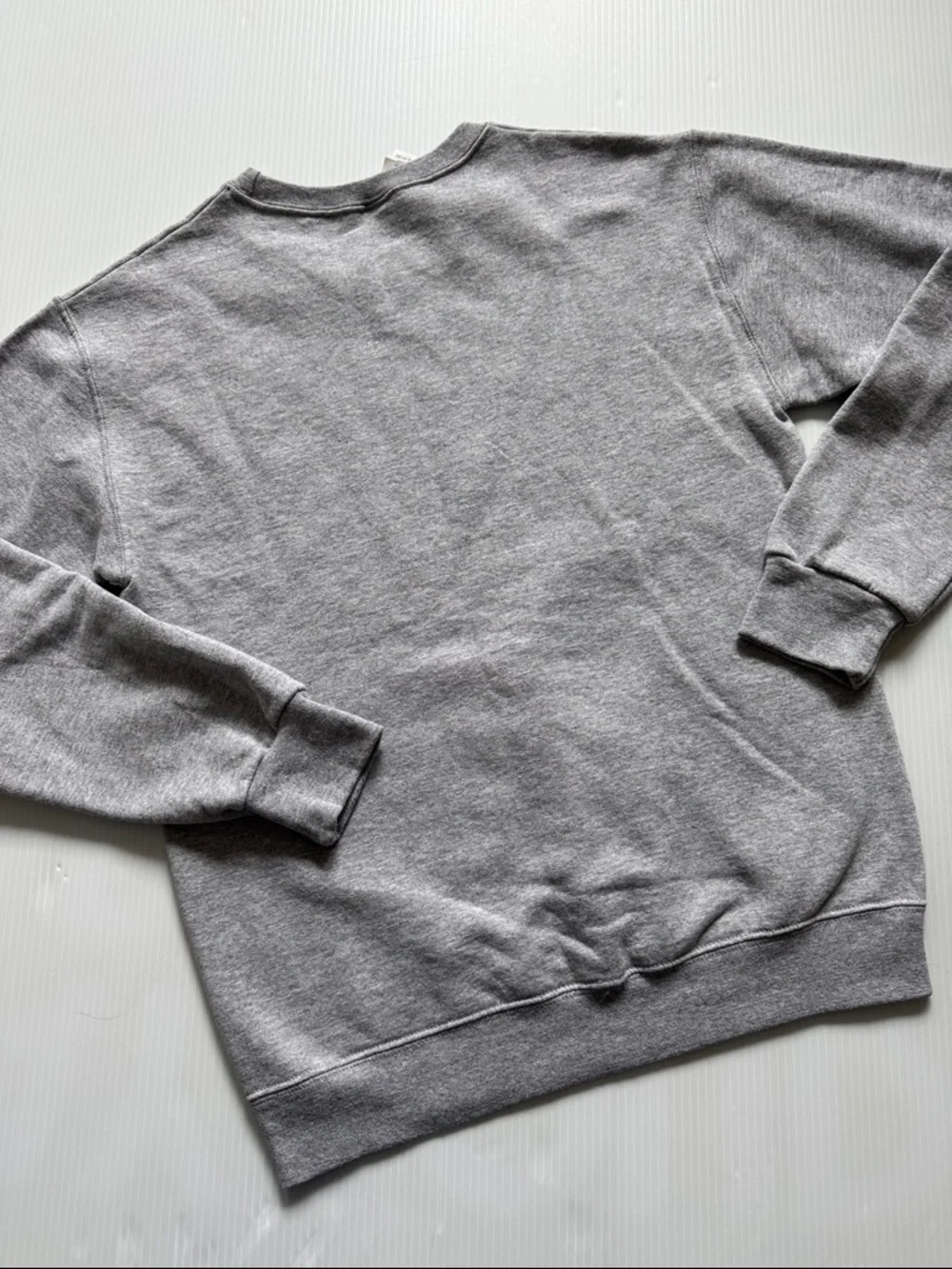 Jerzees Grey Graphic 'Slay All Day' Horror Mask Crewneck Sweatshirt.  Size small